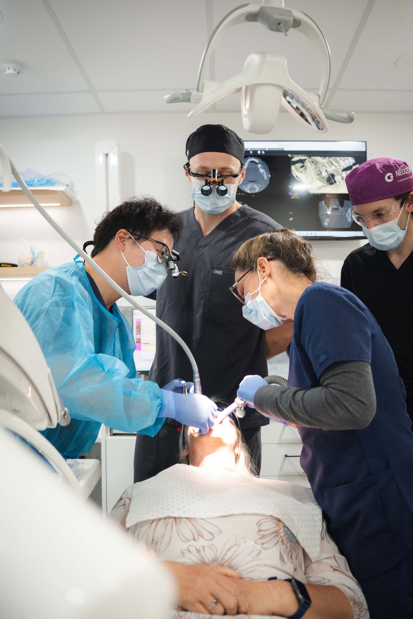 Close up dental work
